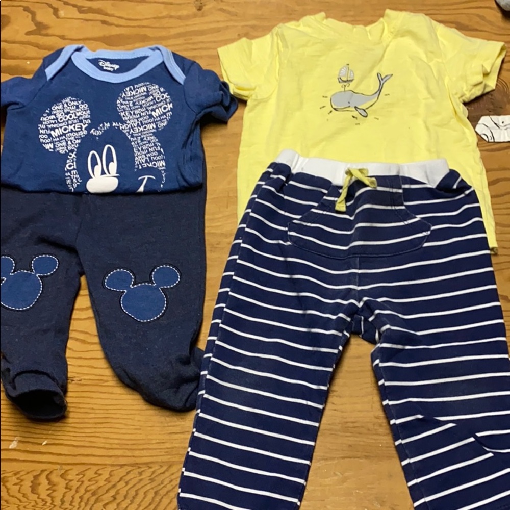 2 12 months boys pants outfits